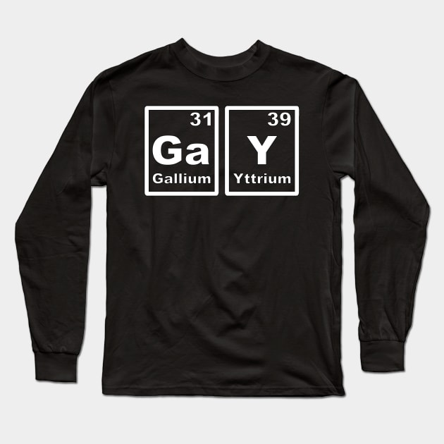 The gay periodic table Long Sleeve T-Shirt by ZhivanCrimson